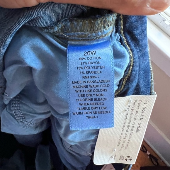 ana New Approach mid rise ankle skinny fitted hip thigh super soft stretch 26w - Picture 8 of 10